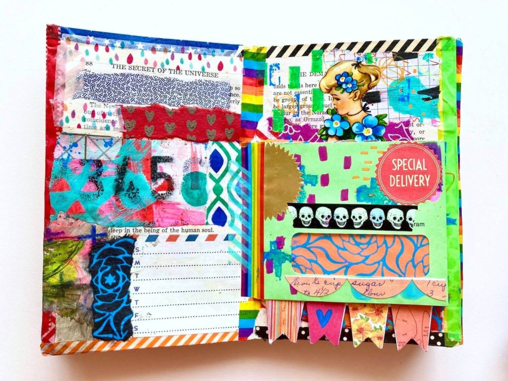 Nicole Austin Art Journal Page Spread